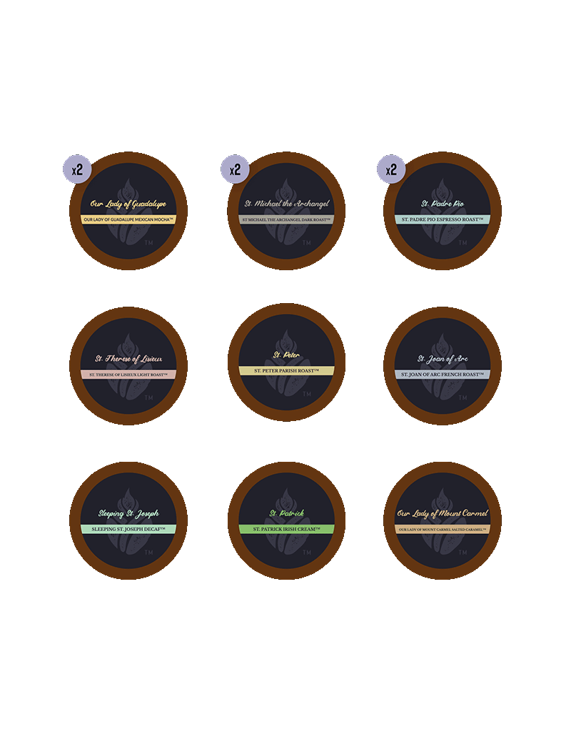 Catholic Coffee All Saints Variety Pack K-cups – Set of 12