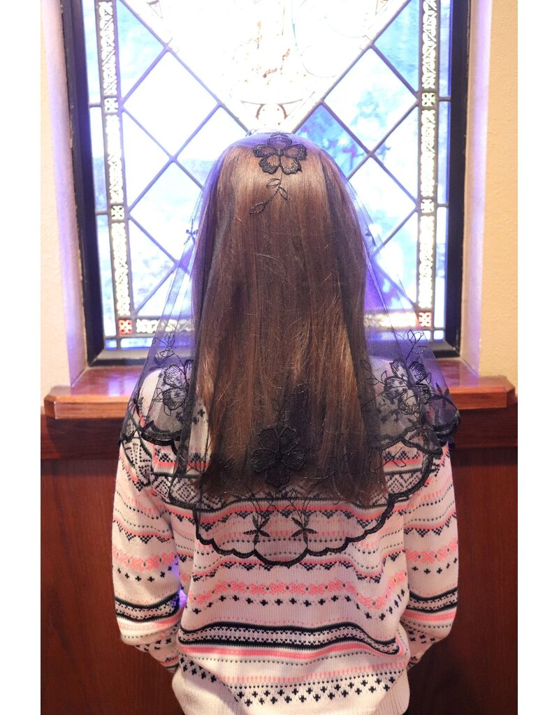 St. Stephen's Bookstore Spanish Mantilla Veil Rosa