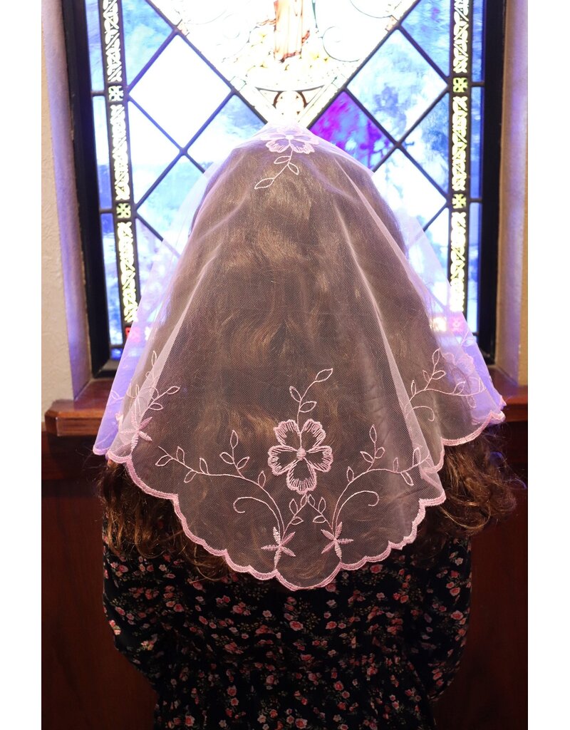 St. Stephen's Bookstore Spanish Mantilla Veil Rosa