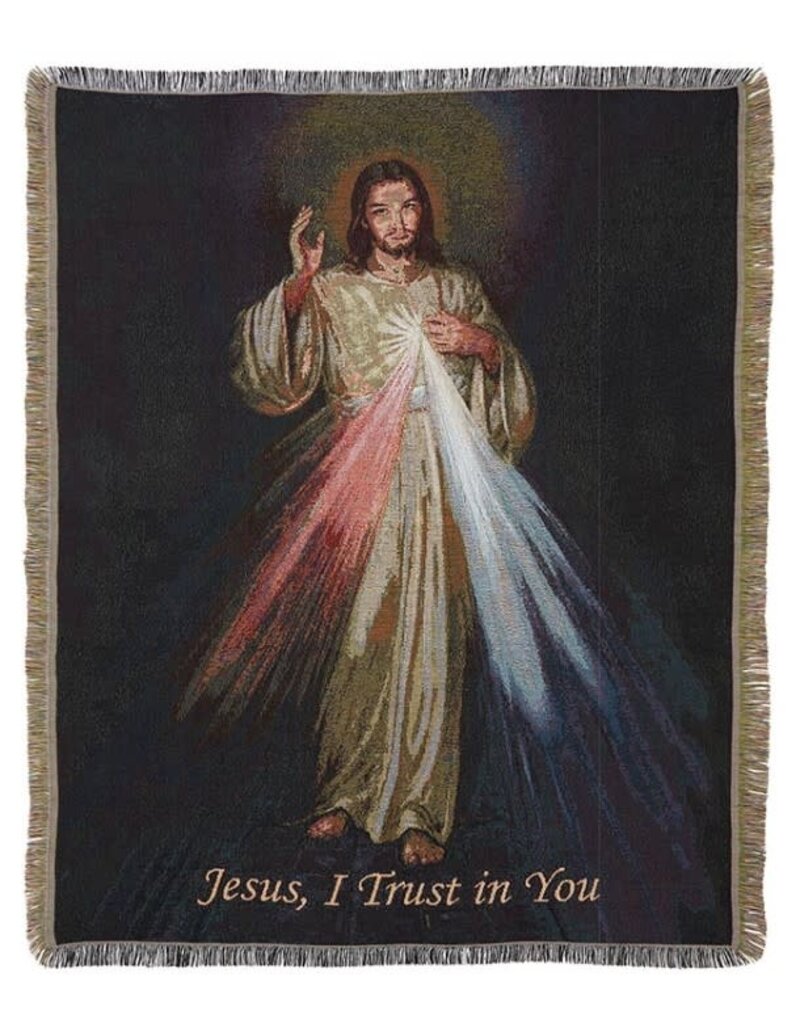 Anchor Productions Throw Blanket -The Divine Mercy/Jesus, I Trust In You (50" x 60")
