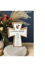 Abbey & CA Gift Confirmation Blessings Cross (5.5" x 4.25" x 1")