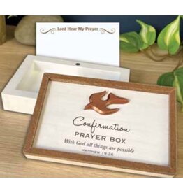 Abbey & CA Gift Confirmation Prayer Box with 25 Prayer Cards (5.5" x 3.5")
