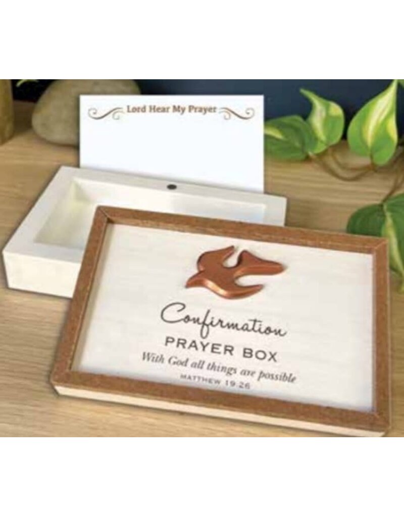 Abbey & CA Gift Confirmation Prayer Box with 25 Prayer Cards (5.5" x 3.5")
