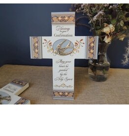 Abbey & CA Gift Blessings on Your Confirmation - Confirmation Wall Cross (8" x 6")