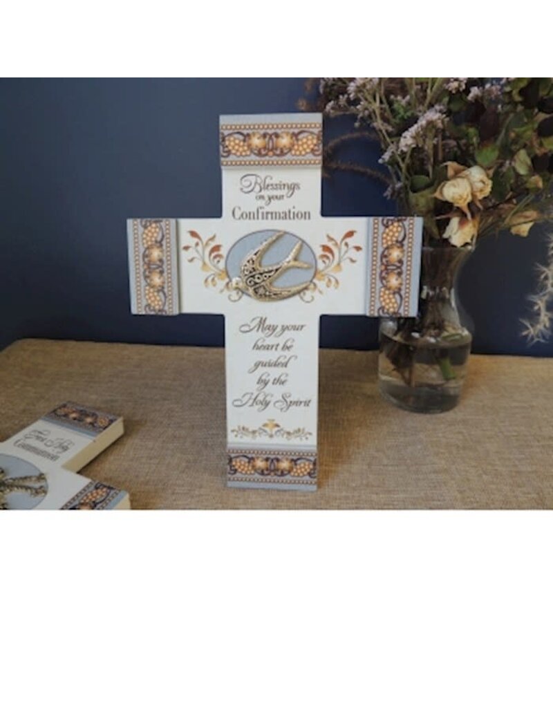 Abbey & CA Gift Blessings on Your Confirmation - Confirmation Wall Cross (8" x 6")