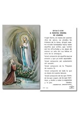 WJ Hirten Oración a Nuestra Señora de Lourdes Estampa de Papel