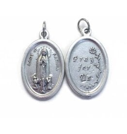 Our Lady of Fatima Oxidized Medal