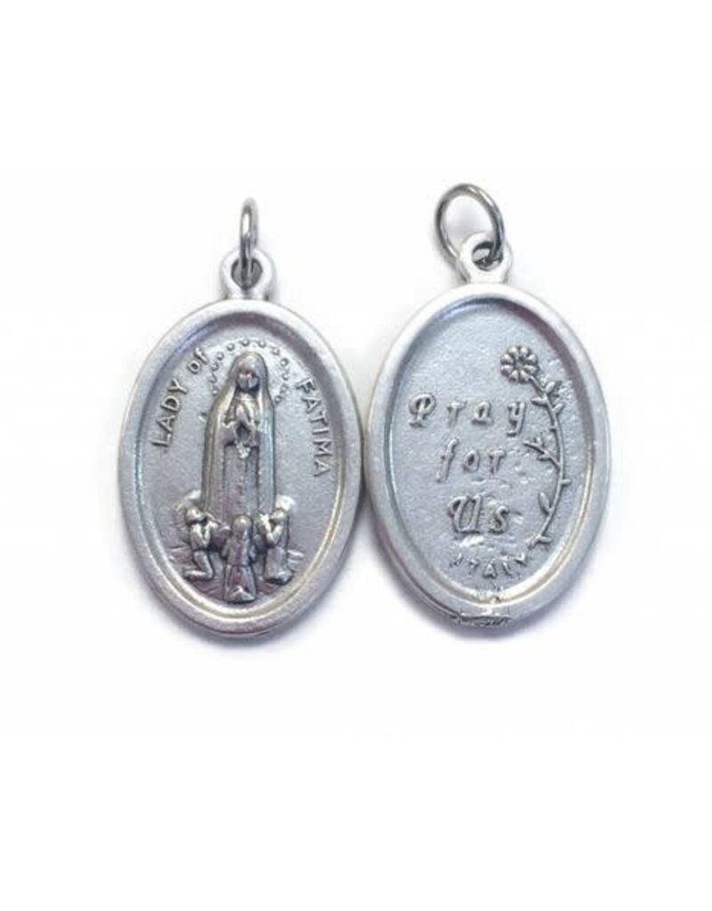 Our Lady of Fatima Oxidized Medal