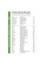 Pauline Books & Publishing Saint  Paul Daily Missal Calendar 2023-2026