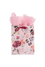 Christian Art Gifts The Plans I Have For You Plum Floral Medium Gift Bag – Jeremiah 29:11