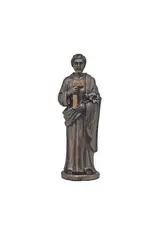 Goldscheider of Vienna 5"St. Joseph the Worker Statue in Cold Cast Bronze