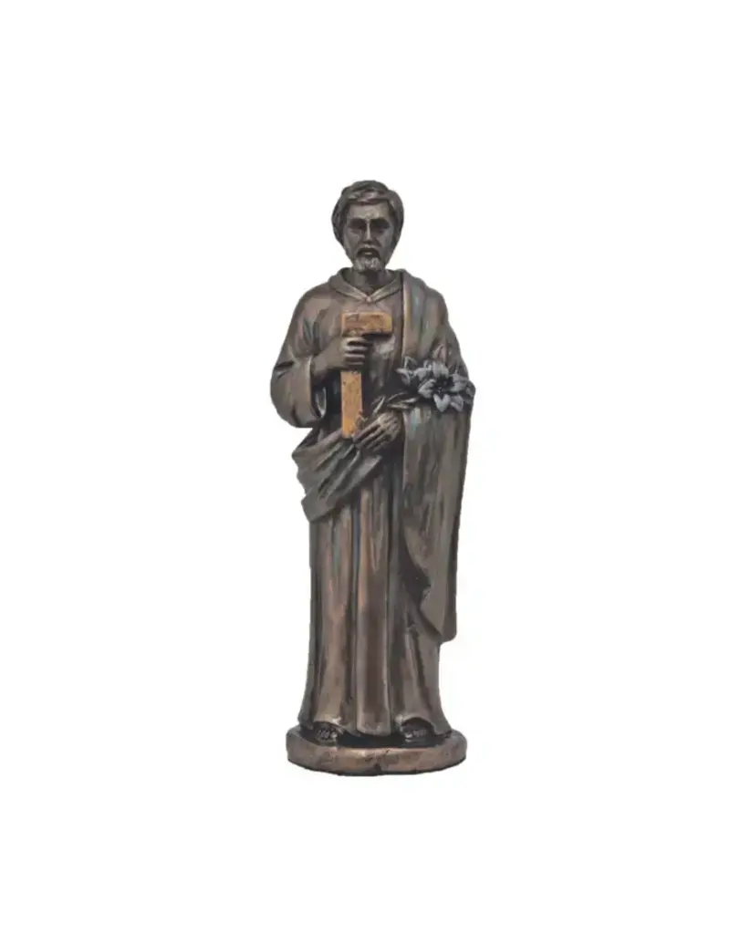 Goldscheider of Vienna 5"St. Joseph the Worker Statue in Cold Cast Bronze