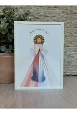 Be Still Prayer Space Illustration in Box Frame - Divine Mercy of Jesus, foil | Be Still Prayer Space