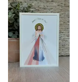 Be Still Prayer Space Illustration in Box Frame - Divine Mercy of Jesus, foil | Be Still Prayer Space