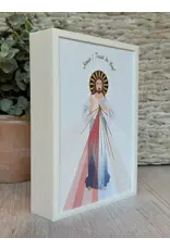 Be Still Prayer Space Illustration in Box Frame - Divine Mercy of Jesus, foil | Be Still Prayer Space