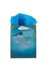 Christian Art Gifts On Wings Like Eagles - Is 40:31 Small Gift Bag