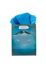 Christian Art Gifts On Wings Like Eagles - Is 40:31 Small Gift Bag
