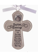 Abbey & CA Gift Baptism Cross Medal 3"