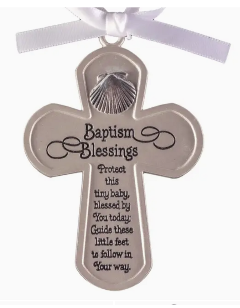Abbey & CA Gift Baptism Cross Medal 3"