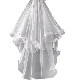 Communion Veil - Wavy Edge with Comb