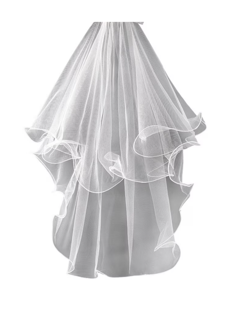 Communion Veil - Wavy Edge with Comb