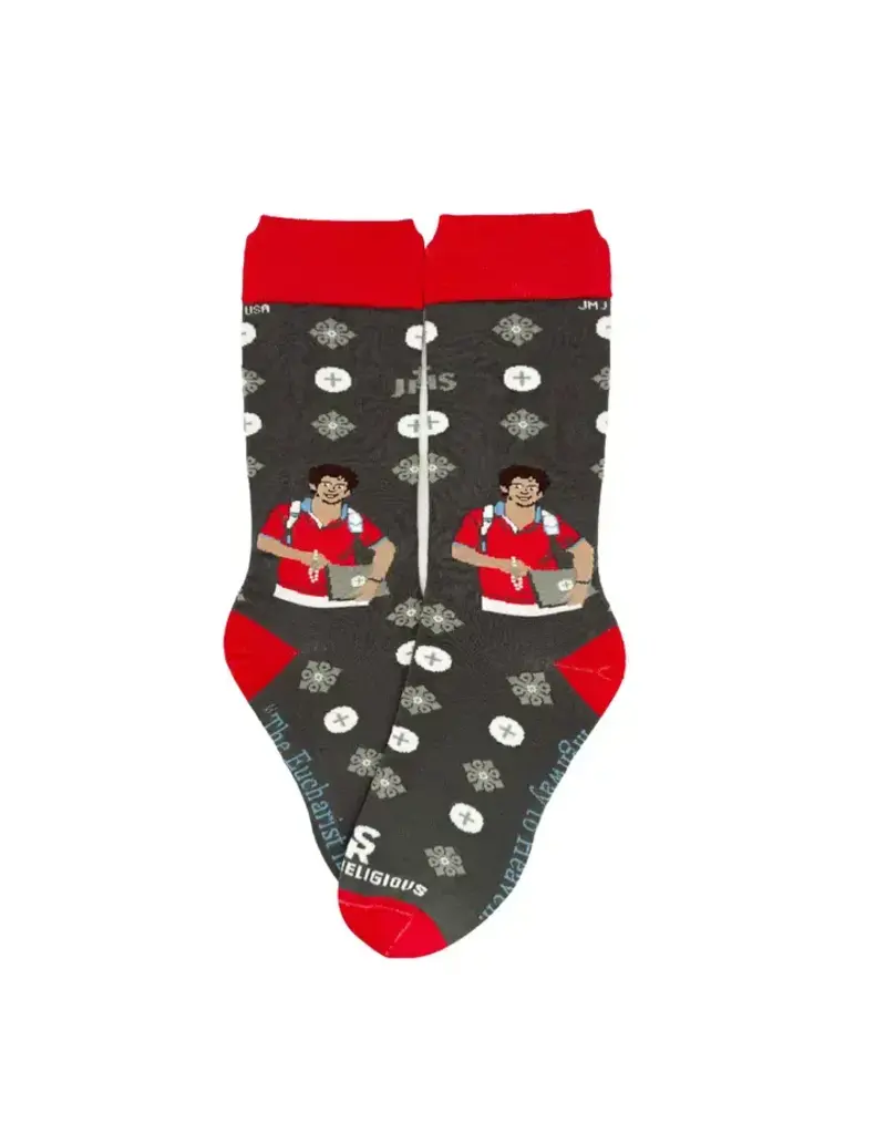 Sock Religious Sock Religious Adult Socks St. Carlo Acutis Eucharist XL