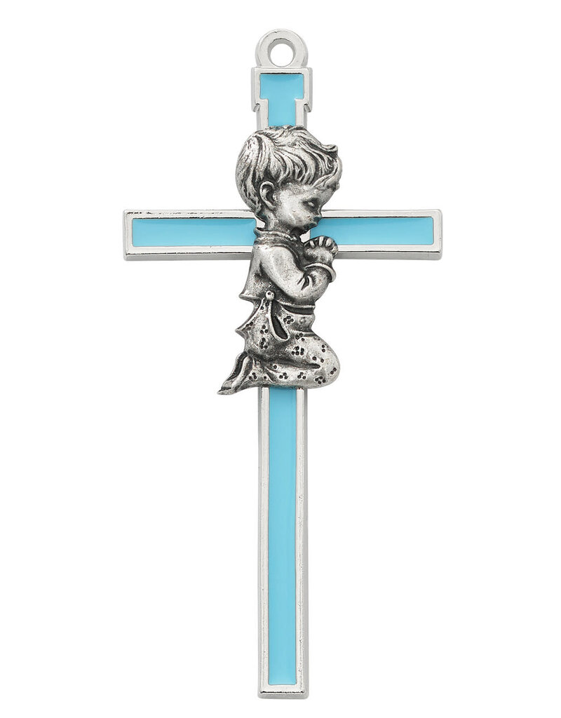 McVan BOY CROSS, 5 " BLUE EPOXY