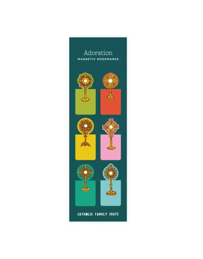 Catholic Family Crate Adoration (Monstrance) Magnetic Bookmarks