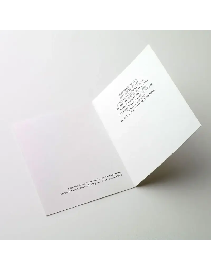 Altar + Home In Prayer on St. Joseph's Day - St. Joseph's Day Card