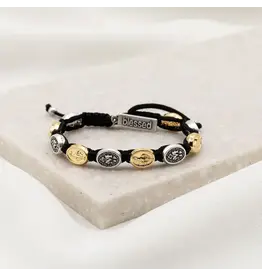 My Saint My Hero Miraculous Mary Blessing Bracelet, gold/silver