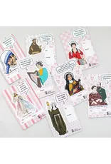 Sock Religious Mother Teresa & Friends Valentine Stickers 20-pack