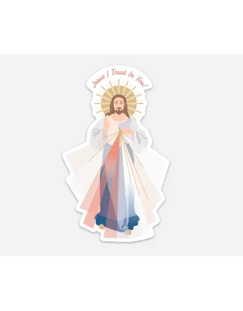 Be Still Prayer Space Jesus, I Trust in You / Divine Mercy Sticker | Be Still Prayer Card