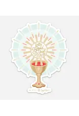 Be Still Prayer Space Holographic Monstrance Sticker | Be Still Prayer Space