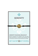 My Saint My Hero Serenity Blessing Bracelet - Gold Medal - Black