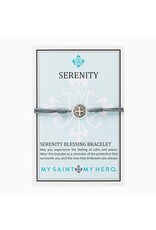 My Saint My Hero Serenity Blessing Bracelet - Slate / Silver