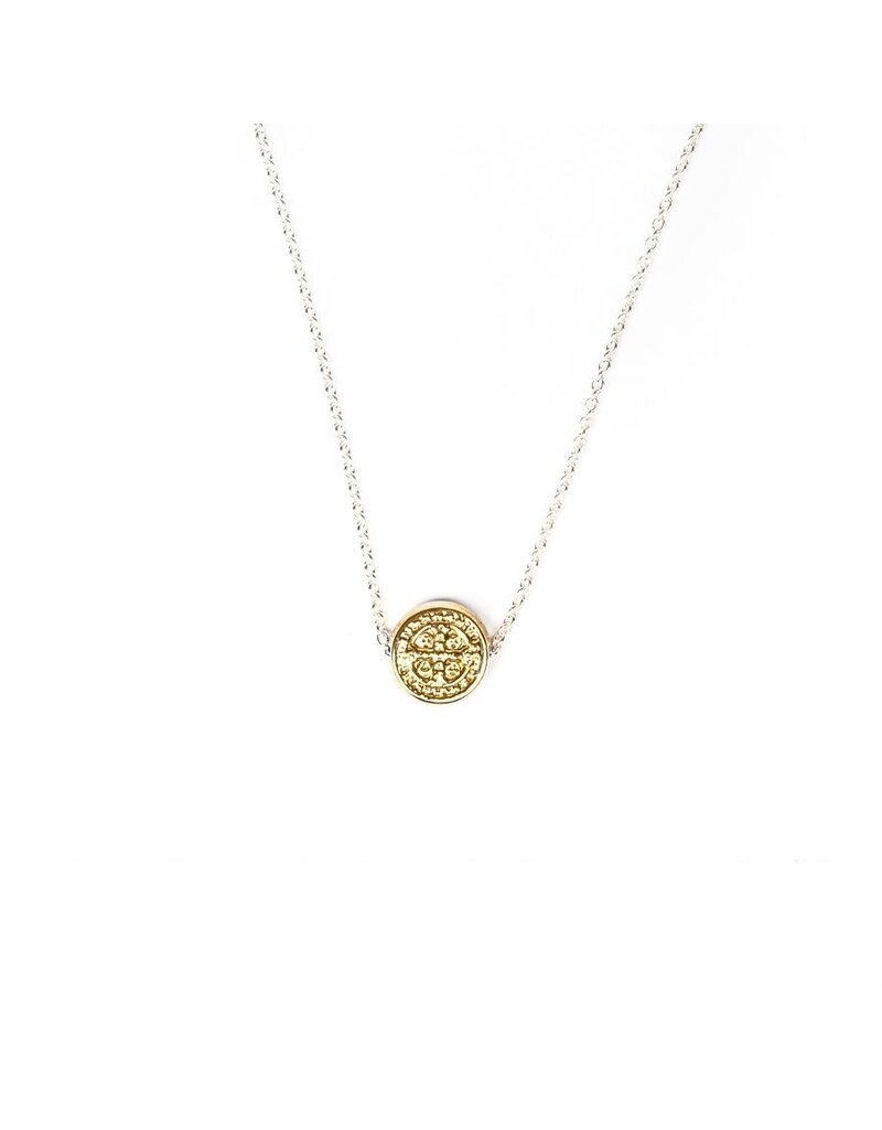 My Saint My Hero Benedictine Petite Necklace - Gold