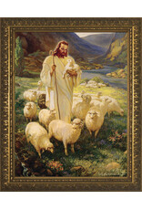 Catholic to the Max Good Shepherd - Gold Framed Art 11"x14"