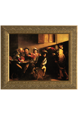 Catholic to the Max The Calling of St. Matthew (Caravaggio) - Standard Gold Framed Art 12x16