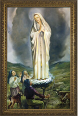 Catholic to the Max 8" x 12" Our Lady of Fatima with Children Framed Art