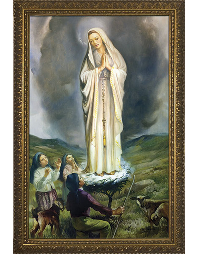 Catholic to the Max 8" x 12" Our Lady of Fatima with Children Framed Art