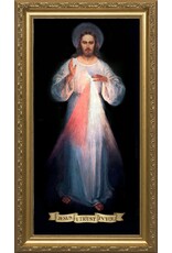 Catholic to the Max 8" x 16" Divine Mercy Vilnius - Gold Framed