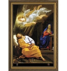 Catholic to the Max Vision of St. Joseph Framed Art (12x18)