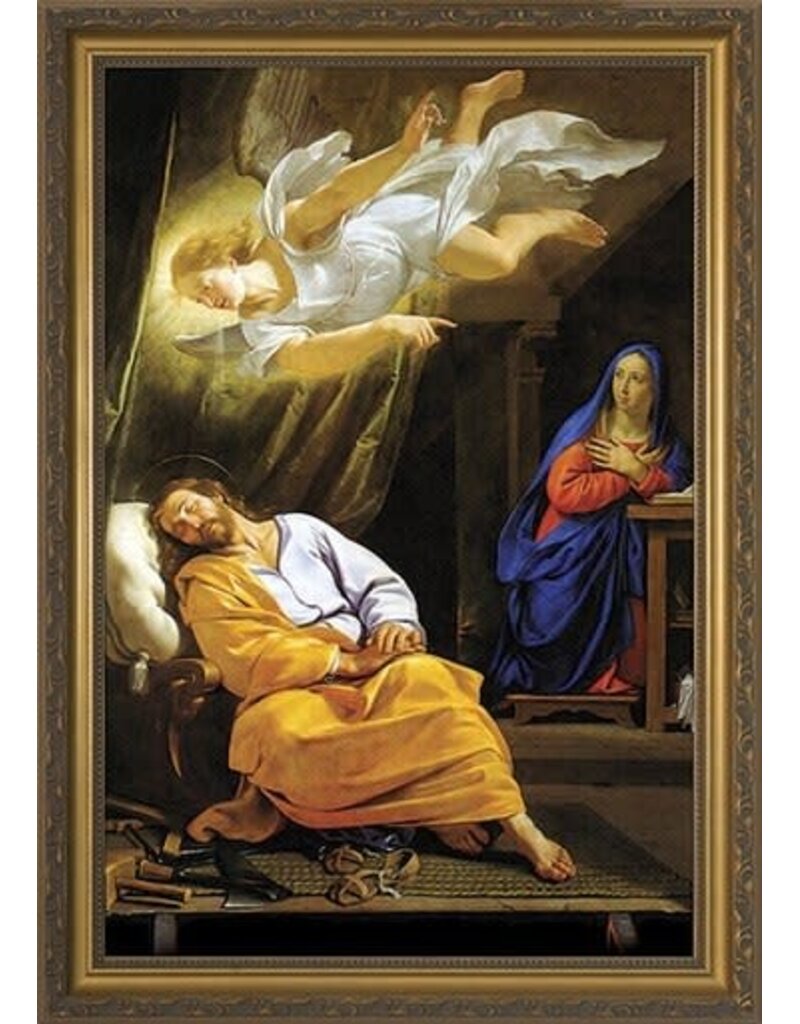 Catholic to the Max Vision of St. Joseph Framed Art (12x18)