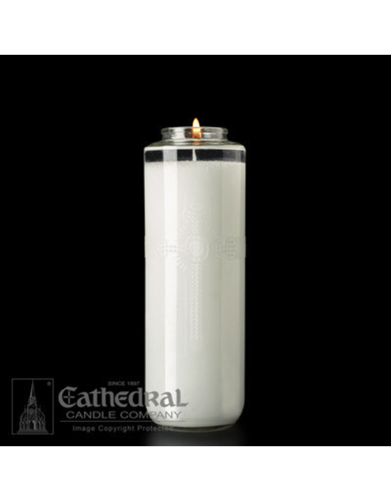 Cathedral Candle Co. 8 Day SacraLite Glass Sanctuary Light (Not Beeswax, Bottle Style, Box of 12)