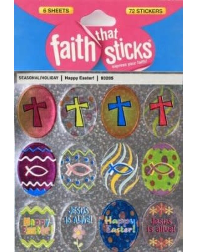 Tyndale House Publishers Happy Easter! Stickers (6 Sheets) (Faith That Sticks)