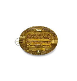 Holy Land Cradle Olive Wood Last Supper Plaque