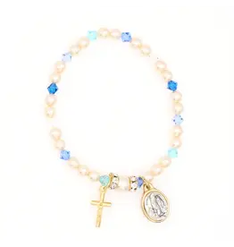 Devon Trading Company Lourdes Pearl Stretch Bracelet