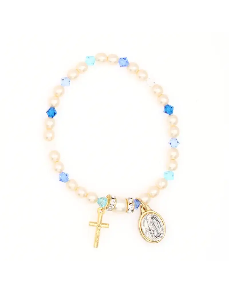 Devon Trading Company Lourdes Pearl Stretch Bracelet