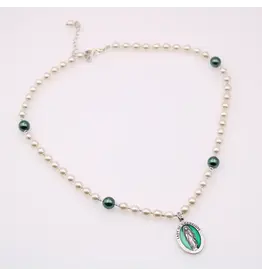 Devon Trading Company Our Lady of Guadalupe Pearl Necklace