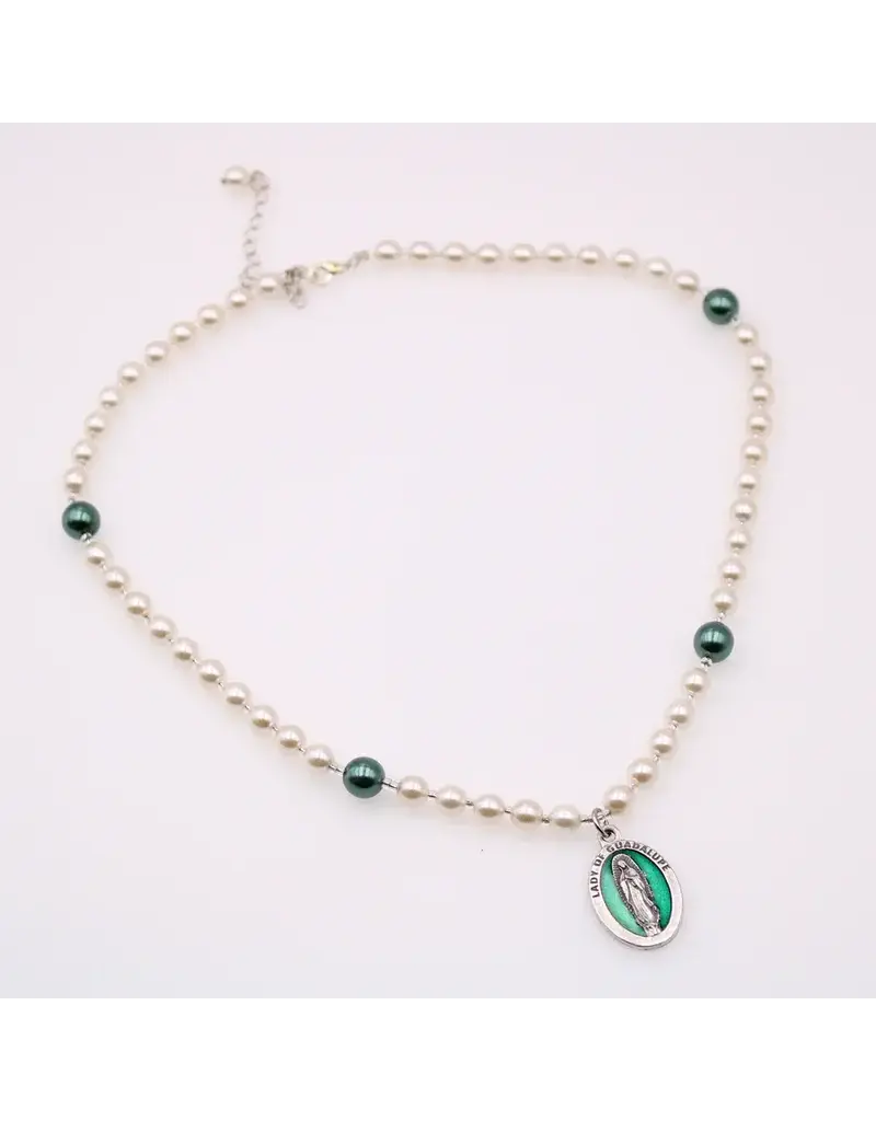 Devon Trading Company Our Lady of Guadalupe Pearl Necklace